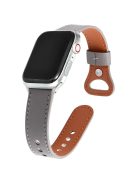 KALEBOL For Apple Watch 10 46mm / Ultra 2 / Ultra 49mm / 9 8 7 45mm / SE (2023) SE (2022) SE 6 5 4 44mm / 3 2 1 42mm Genuine Cow Leather Band - Grey