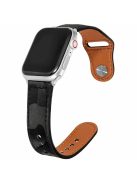 KALEBOL For Apple Watch 10 46mm / Ultra 2 / Ultra 49mm / 9 8 7 45mm / SE (2023) SE (2022) SE 6 5 4 44mm / 3 2 1 42mm Genuine Cow Leather Strap - Black