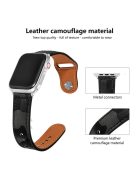 KALEBOL For Apple Watch 10 46mm / Ultra 2 / Ultra 49mm / 9 8 7 45mm / SE (2023) SE (2022) SE 6 5 4 44mm / 3 2 1 42mm Genuine Cow Leather Strap - Black