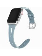 KALEBOL For Apple Watch 10 46mm / Ultra 2 / Ultra 49mm / 9 8 7 45mm / SE (2023) SE (2022) SE 6 5 4 44mm / 3 2 1 42mm Genuine Cow Leather Strap - Blue