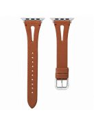 KALEBOL For Apple Watch 10 46mm / Ultra 2 / Ultra 49mm / 9 8 7 45mm / SE (2023) SE (2022) SE 6 5 4 44mm / 3 2 1 42mm Genuine Cow Leather Strap - Brown