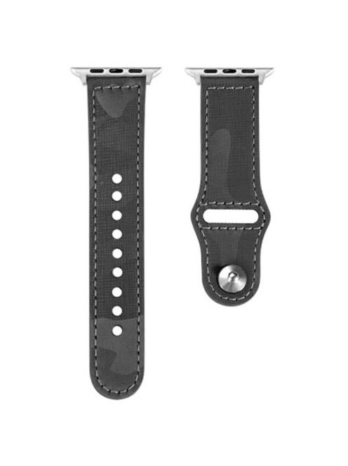 KALEBOL For Apple Watch 10 46mm / Ultra 2 / Ultra 49mm / 9 8 7 45mm / SE (2023) SE (2022) SE 6 5 4 44mm / 3 2 1 42mm Genuine Cow Leather Strap - Grey