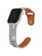 KALEBOL For Apple Watch 10 46mm / Ultra 2 / Ultra 49mm / 9 8 7 45mm / SE (2023) SE (2022) SE 6 5 4 44mm / 3 2 1 42mm Genuine Cow Leather Strap - Grey