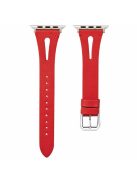 KALEBOL For Apple Watch 10 46mm / Ultra 2 / Ultra 49mm / 9 8 7 45mm / SE (2023) SE (2022) SE 6 5 4 44mm / 3 2 1 42mm Genuine Cow Leather Strap - Red