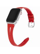 KALEBOL For Apple Watch 10 46mm / Ultra 2 / Ultra 49mm / 9 8 7 45mm / SE (2023) SE (2022) SE 6 5 4 44mm / 3 2 1 42mm Genuine Cow Leather Strap - Red