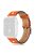 KALEBOL For Apple Watch 10 46mm / Ultra 2 / Ultra 49mm / 9 8 7 45mm / SE (2023) SE (2022) SE 6 5 4 44mm / 3 2 1 42mm Genuine Cow Leather Watch Strap - Orange