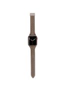 KALEBOL For Apple Watch 10 46mm / Ultra 2 / Ultra 49mm / 9 8 7 45mm / SE (2023) SE (2022) SE 6 5 4 44mm / 3 2 1 42mm Genuine Leather Watch Band - Grey Brown