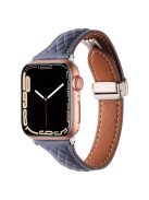 KALEBOL For Apple Watch 10 46mm / Ultra 2 / Ultra 49mm / 9 8 7 45mm / SE (2023) SE (2022) SE 6 5 4 44mm / 3 2 1 42mm Genuine Leather Watch Band - Mud Grey