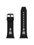 KALEBOL For Apple Watch 10 46mm / Ultra 2 / Ultra 49mm / 9 8 7 45mm / SE (2023) SE (2022) SE 6 5 4 44mm / 3 2 1 42mm Honeycomb Watch Band - Black+Black