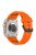 KALEBOL For Apple Watch 10 46mm / Ultra 2 / Ultra 49mm / 9 8 7 45mm / SE (2023) SE (2022) SE 6 5 4 44mm / 3 2 1 42mm Honeycomb Watch Band - Orange+Black