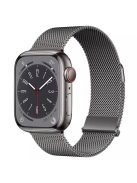 KALEBOL For Apple Watch 10 46mm / Ultra 2 / Ultra 49mm / 9 8 7 45mm / SE (2023) SE (2022) SE 6 5 4 44mm / 3 2 1 42mm Milanese Magnetic Watch Strap - Grey