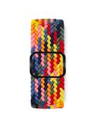 KALEBOL For Apple Watch 10 46mm / Ultra 2 / Ultra 49mm / 9 8 7 45mm / SE (2023) SE (2022) SE 6 5 4 44mm / 3 2 1 42mm Nylon Braided Watch Strap - Multi-Color