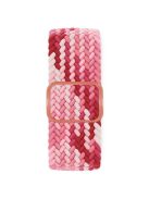 KALEBOL For Apple Watch 10 46mm / Ultra 2 / Ultra 49mm / 9 8 7 45mm / SE (2023) SE (2022) SE 6 5 4 44mm / 3 2 1 42mm Nylon Braided Watch Strap - Strawberry Red