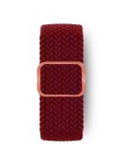 KALEBOL For Apple Watch 10 46mm / Ultra 2 / Ultra 49mm / 9 8 7 45mm / SE (2023) SE (2022) SE 6 5 4 44mm / 3 2 1 42mm Nylon Braided Watch Strap - Wine Red