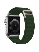 KALEBOL For Apple Watch 10 46mm / Ultra 2 / Ultra 49mm / 9 8 7 45mm / SE (2023) SE (2022) SE 6 5 4 44mm / 3 2 1 42mm Nylon Watch Band - Army Green