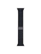 KALEBOL For Apple Watch 10 46mm / Ultra 2 / Ultra 49mm / 9 8 7 45mm / SE (2023) SE (2022) SE 6 5 4 44mm / 3 2 1 42mm Nylon Watch Band - Black+Blue