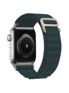 KALEBOL For Apple Watch 10 46mm / Ultra 2 / Ultra 49mm / 9 8 7 45mm / SE (2023) SE (2022) SE 6 5 4 44mm / 3 2 1 42mm Nylon Watch Band - Blackish Green