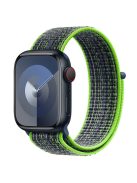 KALEBOL For Apple Watch 10 46mm / Ultra 2 / Ultra 49mm / 9 8 7 45mm / SE (2023) SE (2022) SE 6 5 4 44mm / 3 2 1 42mm Nylon Watch Band - Bright Green+Blue