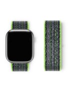 KALEBOL For Apple Watch 10 46mm / Ultra 2 / Ultra 49mm / 9 8 7 45mm / SE (2023) SE (2022) SE 6 5 4 44mm / 3 2 1 42mm Nylon Watch Band - Bright Green+Blue