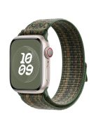 KALEBOL For Apple Watch 10 46mm / Ultra 2 / Ultra 49mm / 9 8 7 45mm / SE (2023) SE (2022) SE 6 5 4 44mm / 3 2 1 42mm Nylon Watch Band - Dark Green+Orange