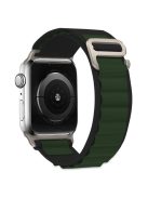 KALEBOL For Apple Watch 10 46mm / Ultra 2 / Ultra 49mm / 9 8 7 45mm / SE (2023) SE (2022) SE 6 5 4 44mm / 3 2 1 42mm Nylon Watch Band - Green+Black