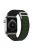 KALEBOL For Apple Watch 10 46mm / Ultra 2 / Ultra 49mm / 9 8 7 45mm / SE (2023) SE (2022) SE 6 5 4 44mm / 3 2 1 42mm Nylon Watch Band - Green+Black