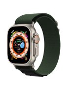 KALEBOL For Apple Watch 10 46mm / Ultra 2 / Ultra 49mm / 9 8 7 45mm / SE (2023) SE (2022) SE 6 5 4 44mm / 3 2 1 42mm Nylon Watch Band - Green+Black