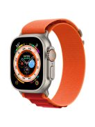 KALEBOL For Apple Watch 10 46mm / Ultra 2 / Ultra 49mm / 9 8 7 45mm / SE (2023) SE (2022) SE 6 5 4 44mm / 3 2 1 42mm Nylon Watch Band - Orange+Red