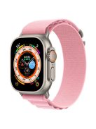 KALEBOL For Apple Watch 10 46mm / Ultra 2 / Ultra 49mm / 9 8 7 45mm / SE (2023) SE (2022) SE 6 5 4 44mm / 3 2 1 42mm Nylon Watch Band - Pink