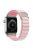 KALEBOL For Apple Watch 10 46mm / Ultra 2 / Ultra 49mm / 9 8 7 45mm / SE (2023) SE (2022) SE 6 5 4 44mm / 3 2 1 42mm Nylon Watch Band - Pink+Light Pink