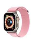 KALEBOL For Apple Watch 10 46mm / Ultra 2 / Ultra 49mm / 9 8 7 45mm / SE (2023) SE (2022) SE 6 5 4 44mm / 3 2 1 42mm Nylon Watch Band - Pink+Light Pink