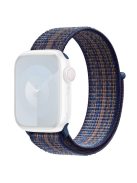 KALEBOL For Apple Watch 10 46mm / Ultra 2 / Ultra 49mm / 9 8 7 45mm / SE (2023) SE (2022) SE 6 5 4 44mm / 3 2 1 42mm Nylon Watch Band - Sapphire+Orange