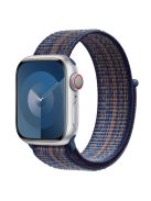 KALEBOL For Apple Watch 10 46mm / Ultra 2 / Ultra 49mm / 9 8 7 45mm / SE (2023) SE (2022) SE 6 5 4 44mm / 3 2 1 42mm Nylon Watch Band - Sapphire+Orange