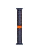 KALEBOL For Apple Watch 10 46mm / Ultra 2 / Ultra 49mm / 9 8 7 45mm / SE (2023) SE (2022) SE 6 5 4 44mm / 3 2 1 42mm Nylon Watch Band - Sapphire+Orange