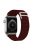 KALEBOL For Apple Watch 10 46mm / Ultra 2 / Ultra 49mm / 9 8 7 45mm / SE (2023) SE (2022) SE 6 5 4 44mm / 3 2 1 42mm Nylon Watch Band - Wine Red