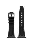 KALEBOL For Apple Watch 10 46mm / Ultra 2 / Ultra 49mm / 9 8 7 45mm / SE (2023) SE (2022) SE 6 5 4 44mm / 3 2 1 42mm Silicone Band - Black+Black