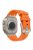 KALEBOL For Apple Watch 10 46mm / Ultra 2 / Ultra 49mm / 9 8 7 45mm / SE (2023) SE (2022) SE 6 5 4 44mm / 3 2 1 42mm Silicone Band - Titanium+Orange