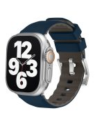 KALEBOL For Apple Watch 10 46mm / Ultra 2 / Ultra 49mm / 9 8 7 45mm / SE (2023) SE (2022) SE 6 5 4 44mm / 3 2 1 42mm Silicone Band Dual Color -  Midnight Blue