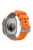 KALEBOL For Apple Watch 10 46mm / Ultra 2 / Ultra 49mm / 9 8 7 45mm / SE (2023) SE (2022) SE 6 5 4 44mm / 3 2 1 42mm Silicone Band Dual Color -  Orange