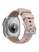 KALEBOL For Apple Watch 10 46mm / Ultra 2 / Ultra 49mm / 9 8 7 45mm / SE (2023) SE (2022) SE 6 5 4 44mm / 3 2 1 42mm Silicone Band Dual Color -  Pink