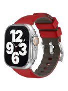 KALEBOL For Apple Watch 10 46mm / Ultra 2 / Ultra 49mm / 9 8 7 45mm / SE (2023) SE (2022) SE 6 5 4 44mm / 3 2 1 42mm Silicone Band Dual Color -  Red