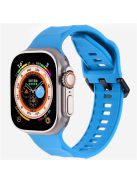 KALEBOL For Apple Watch 10 46mm / Ultra 2 / Ultra 49mm / 9 8 7 45mm / SE (2023) SE (2022) SE 6 5 4 44mm / 3 2 1 42mm Silicone Sport Watch Strap - Blue