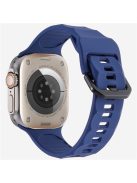 KALEBOL For Apple Watch 10 46mm / Ultra 2 / Ultra 49mm / 9 8 7 45mm / SE (2023) SE (2022) SE 6 5 4 44mm / 3 2 1 42mm Silicone Sport Watch Strap - Dark Blue