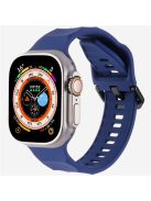 KALEBOL For Apple Watch 10 46mm / Ultra 2 / Ultra 49mm / 9 8 7 45mm / SE (2023) SE (2022) SE 6 5 4 44mm / 3 2 1 42mm Silicone Sport Watch Strap - Dark Blue