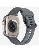 KALEBOL For Apple Watch 10 46mm / Ultra 2 / Ultra 49mm / 9 8 7 45mm / SE (2023) SE (2022) SE 6 5 4 44mm / 3 2 1 42mm Silicone Sport Watch Strap - Dark Grey