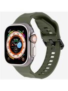 KALEBOL For Apple Watch 10 46mm / Ultra 2 / Ultra 49mm / 9 8 7 45mm / SE (2023) SE (2022) SE 6 5 4 44mm / 3 2 1 42mm Silicone Sport Watch Strap - Midnight Green