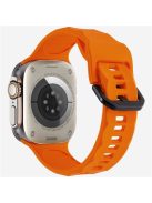 KALEBOL For Apple Watch 10 46mm / Ultra 2 / Ultra 49mm / 9 8 7 45mm / SE (2023) SE (2022) SE 6 5 4 44mm / 3 2 1 42mm Silicone Sport Watch Strap - Orange