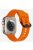 KALEBOL For Apple Watch 10 46mm / Ultra 2 / Ultra 49mm / 9 8 7 45mm / SE (2023) SE (2022) SE 6 5 4 44mm / 3 2 1 42mm Silicone Sport Watch Strap - Orange