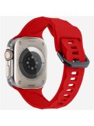 KALEBOL For Apple Watch 10 46mm / Ultra 2 / Ultra 49mm / 9 8 7 45mm / SE (2023) SE (2022) SE 6 5 4 44mm / 3 2 1 42mm Silicone Sport Watch Strap - Red