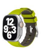 KALEBOL For Apple Watch 10 46mm / Ultra 2 / Ultra 49mm / 9 8 7 45mm / SE (2023) SE (2022) SE 6 5 4 44mm / 3 2 1 42mm Silicone Watch Band -  Fluorescent Green